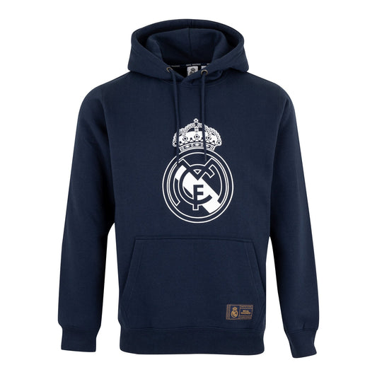 Sudadera Capucha Hombre Escudo Azul Marino