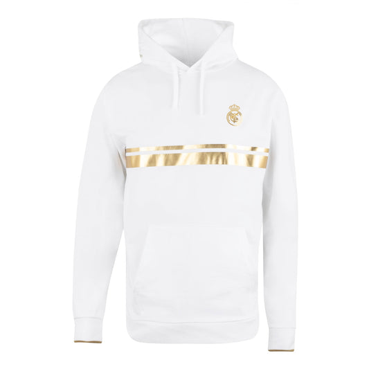 Sudadera con Capucha Hombre White & Gold