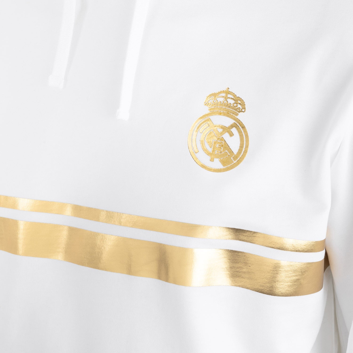 Sudadera con Capucha Hombre White & Gold