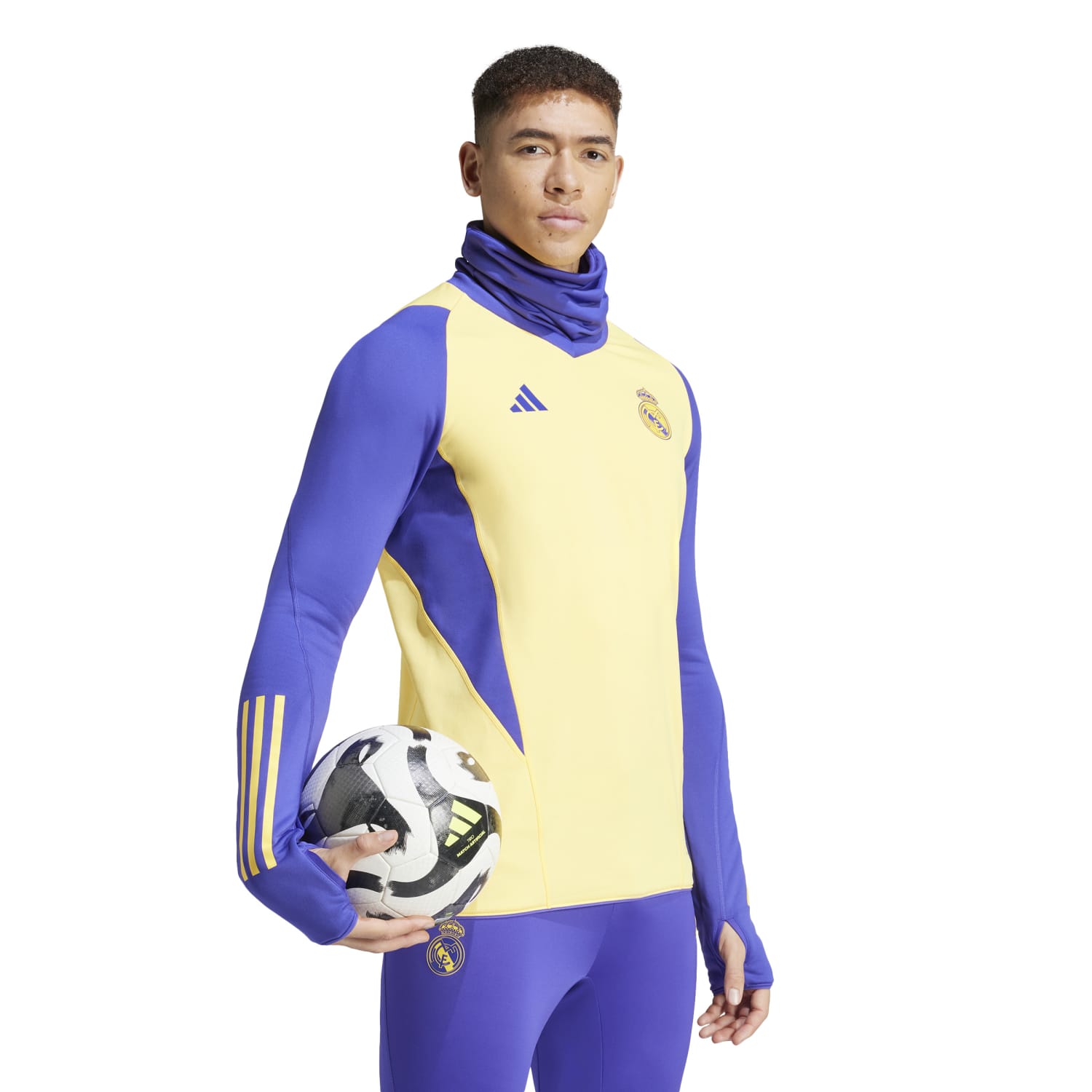 Sudadera Forro Hombre Entrenamiento Amarilla 23/24