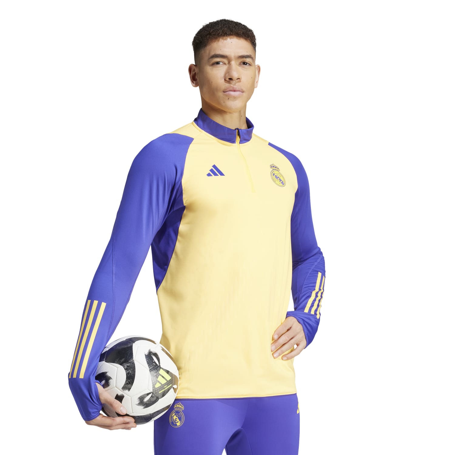 Sudadera Chándal Pro Hombre Entrenamiento Amarilla 23/24