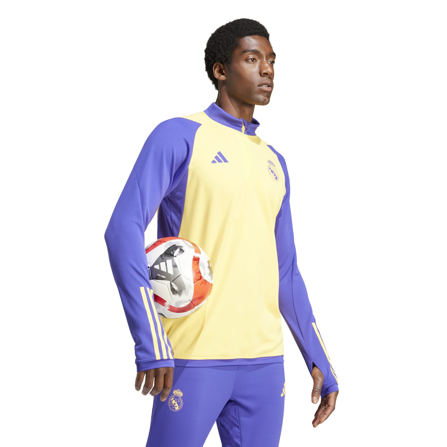 Sudadera Chándal Hombre Entrenamiento Amarilla 23/24