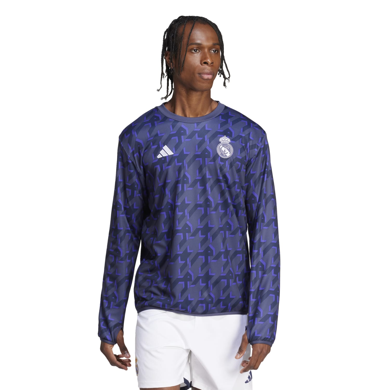 Sudadera Hombre Calentamiento Azul 23/24