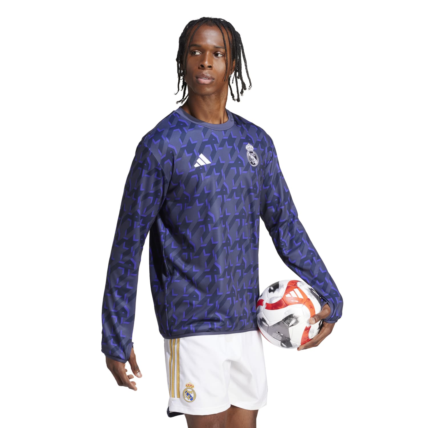 Sudadera Hombre Calentamiento Azul 23/24
