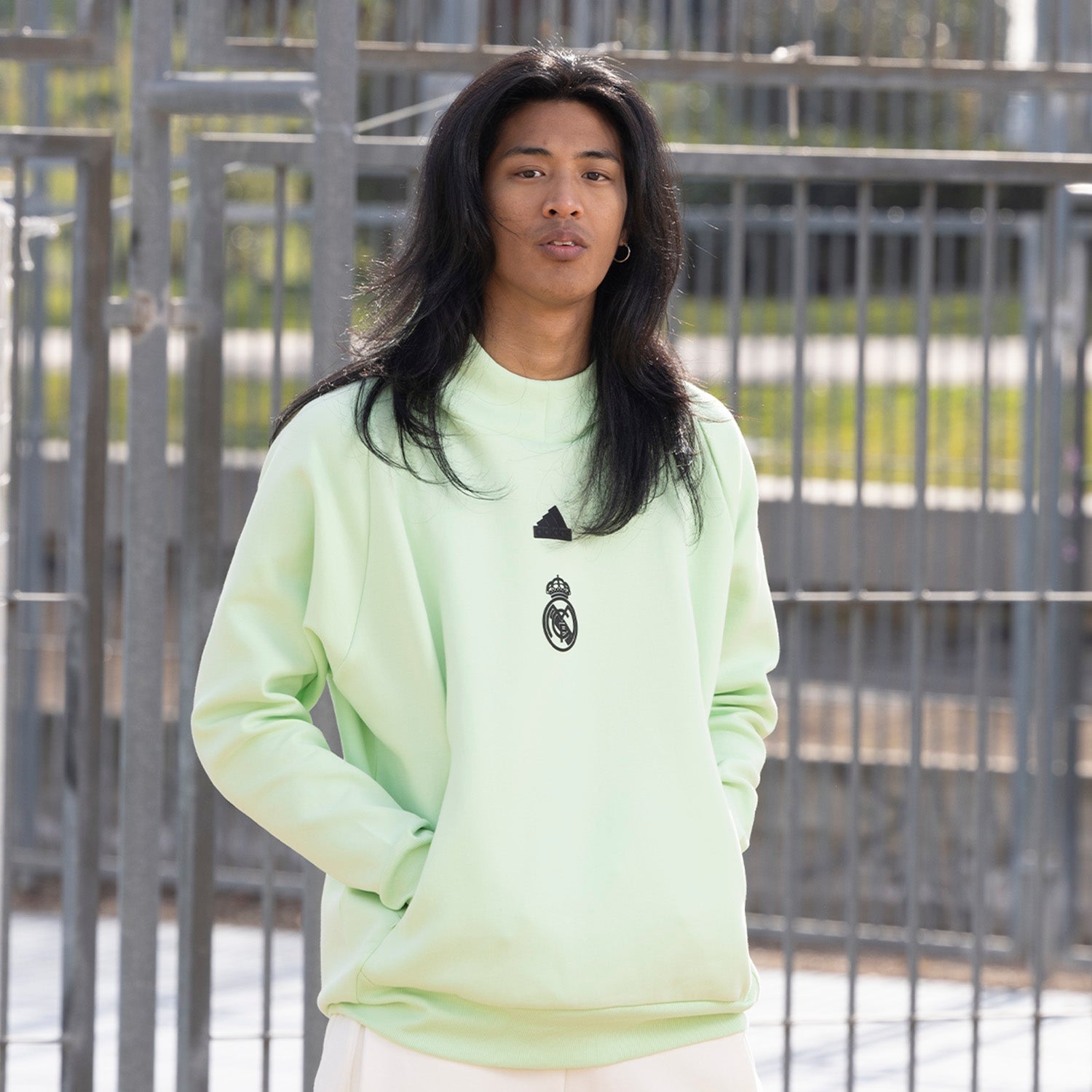 Sudadera Capucha Hombre adidas Real Urban Verde