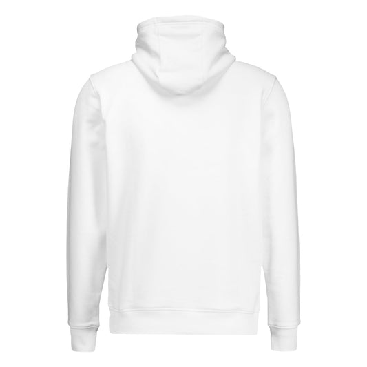 Sudadera Capucha Blanca Hombre ECO Essentials Real Madrid Escudo Color