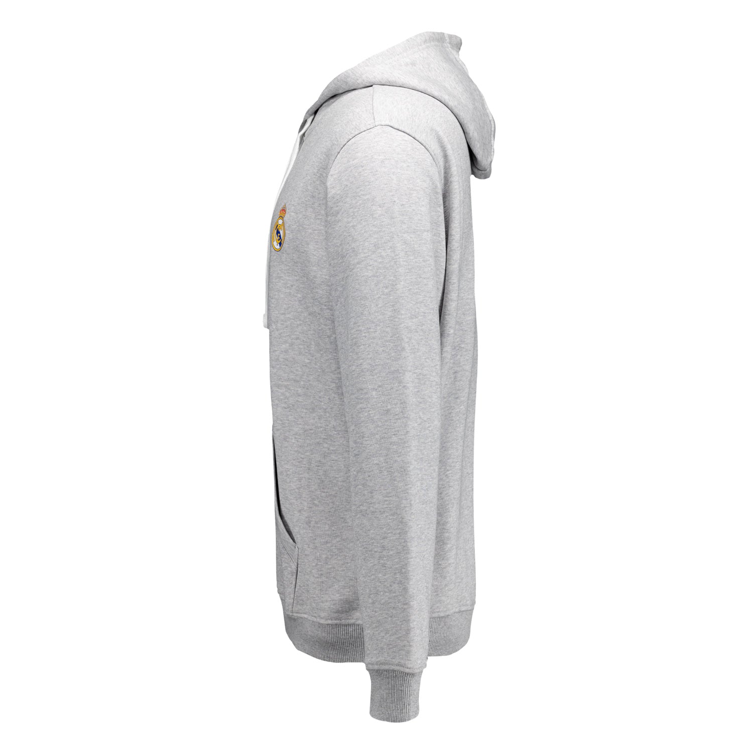 Sudadera Capucha Gris Hombre ECO Essentials Real Madrid Escudo Color