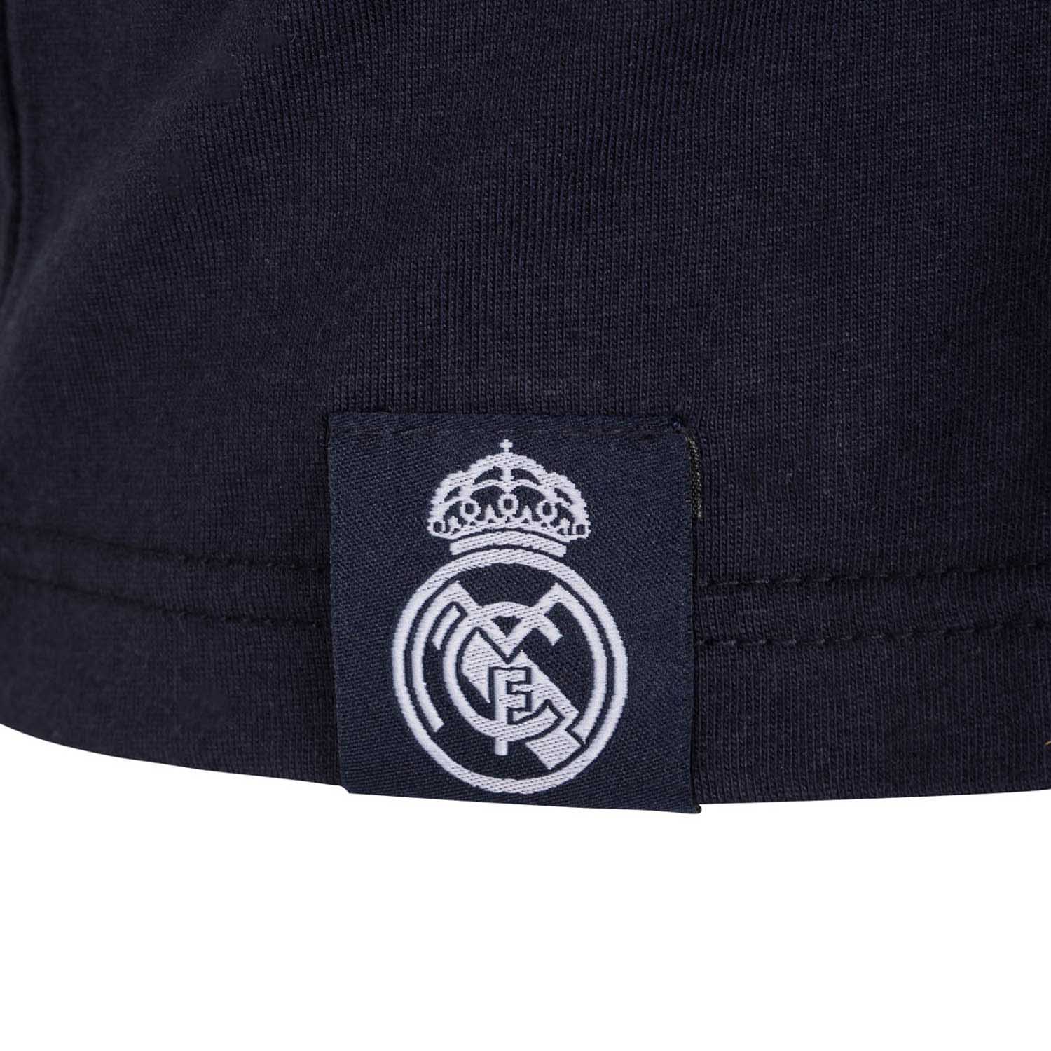 Camiseta Azul Marino Hombre Escudo Monocolor Essentials