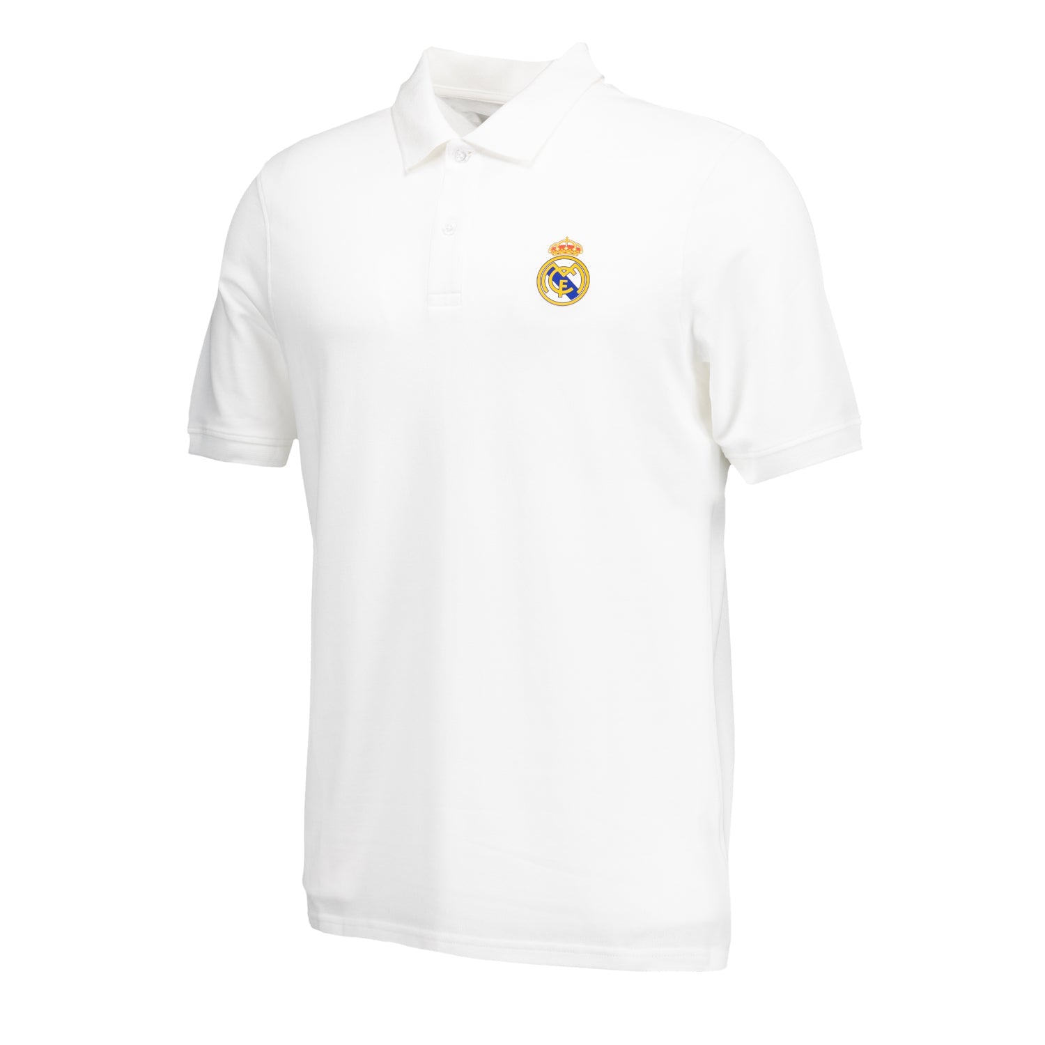 Polo Blanco Hombre ECO Essentials Real Madrid Escudo Color