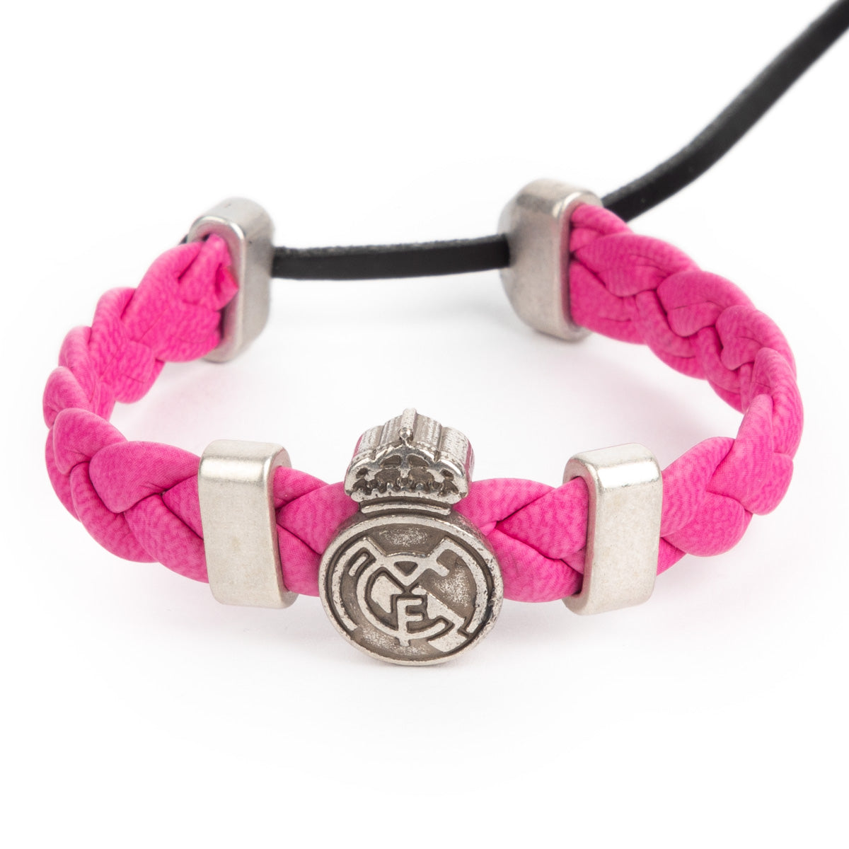 Pulsera Trenza Rosa Real Madrid