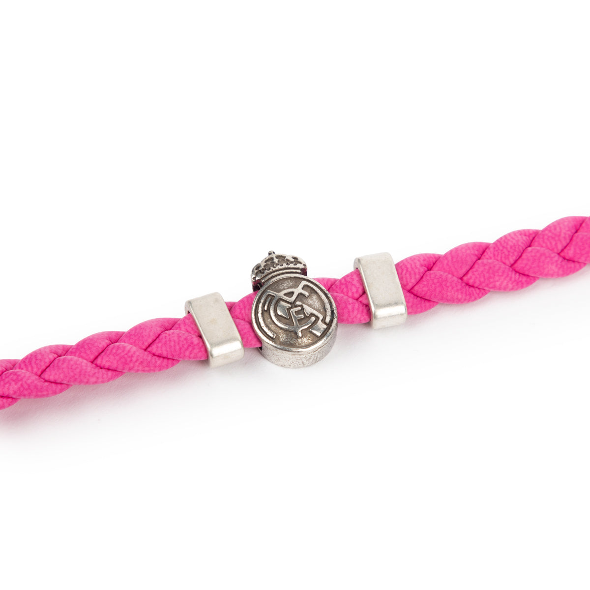 Pulsera Trenza Rosa Real Madrid
