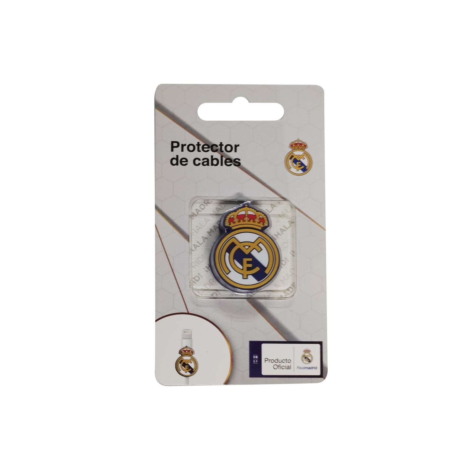 Protector Cables Escudo Real Madrid
