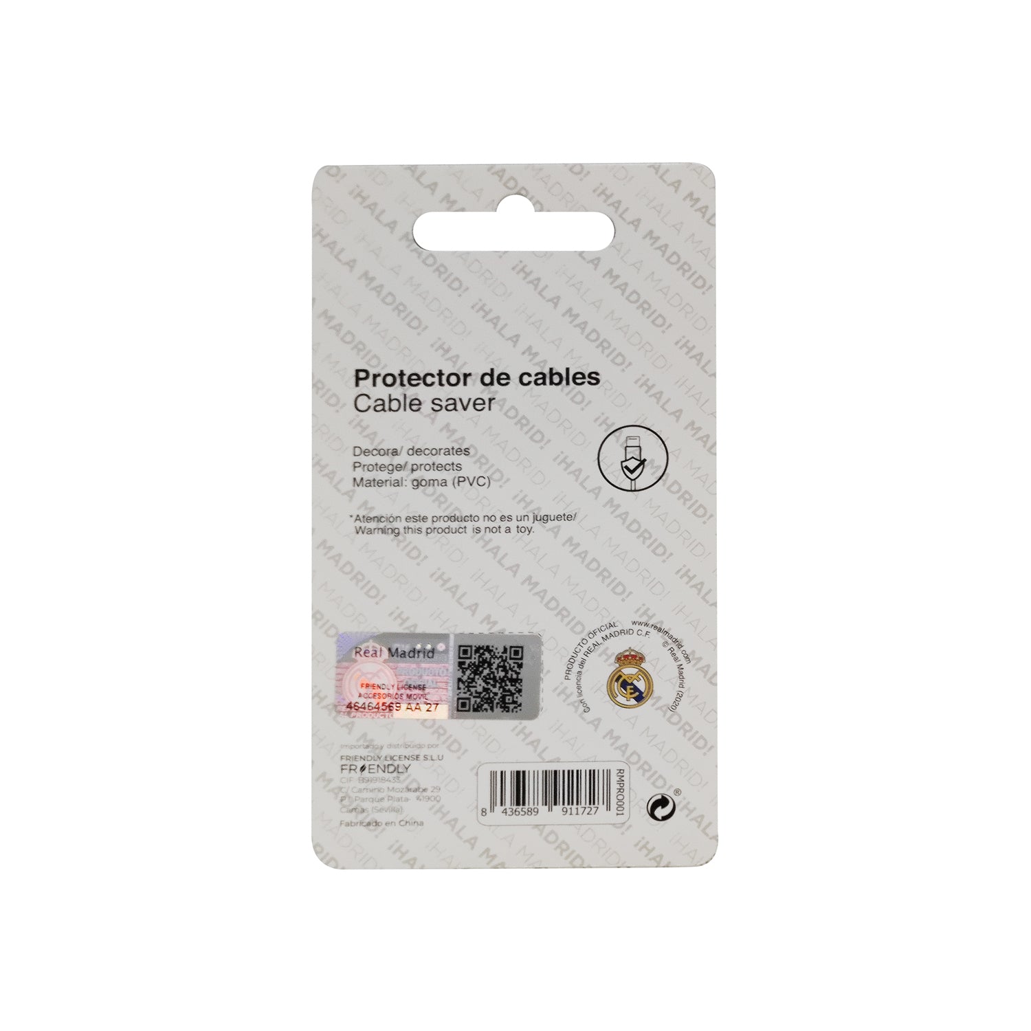 Protector Cables Escudo Real Madrid