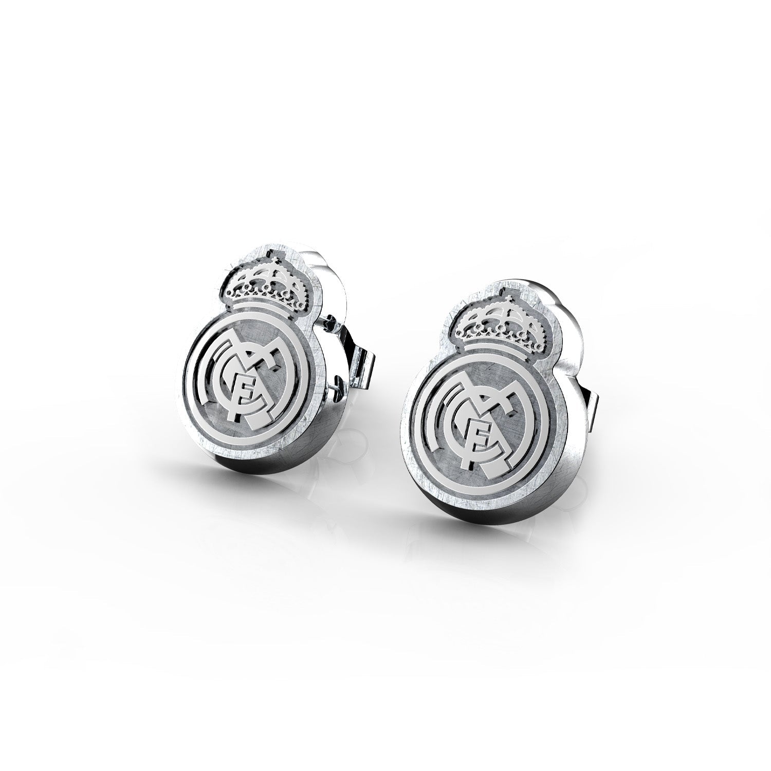 Pendientes Escudo Plata Real Madrid