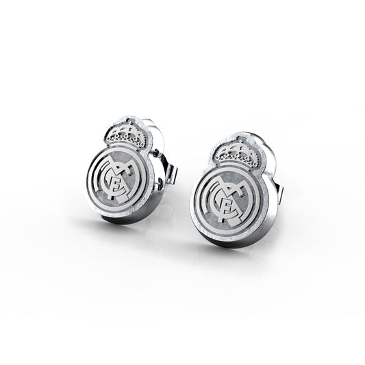 Pendientes Escudo Plata Real Madrid