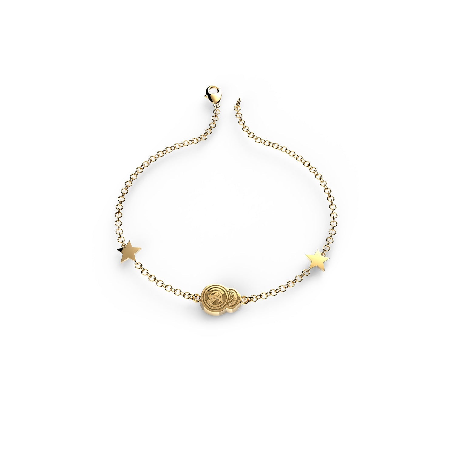 Pulsera Escudo Pequeño Oro Real Madrid