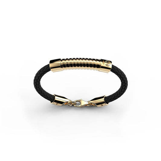 Pulsera Cuero Oro 20cm Real Madrid