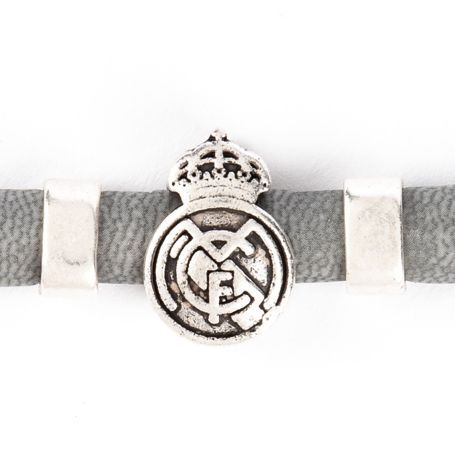 Pulsera Cuero Gris Real Madrid