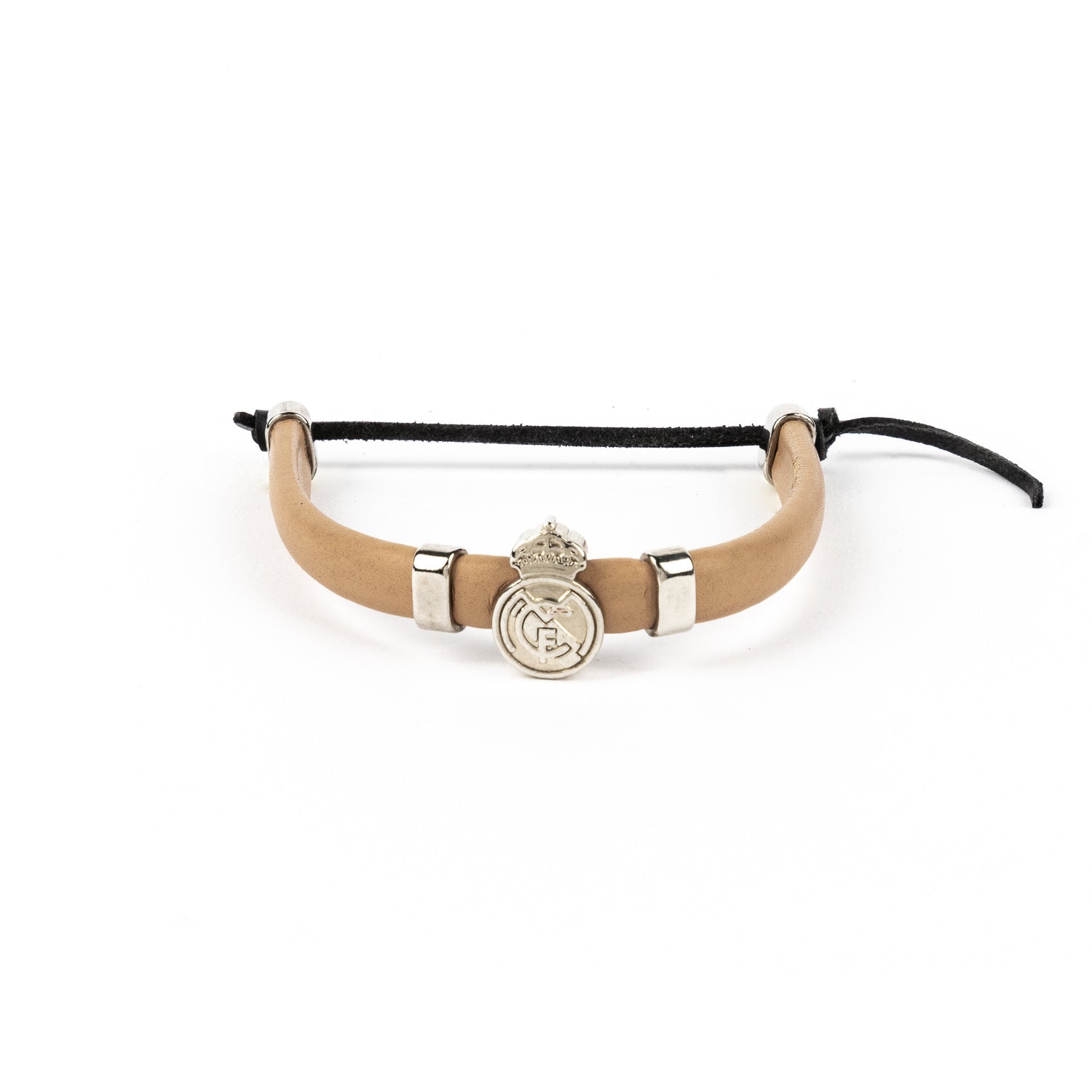 Pulsera Cuero Camel Real Madrid