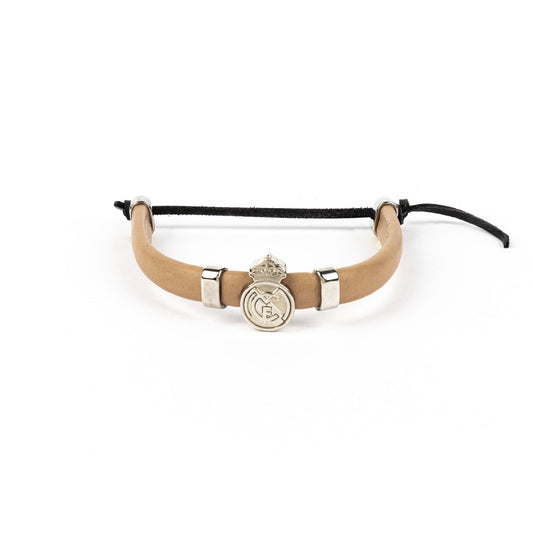 Pulsera Cuero Camel Real Madrid