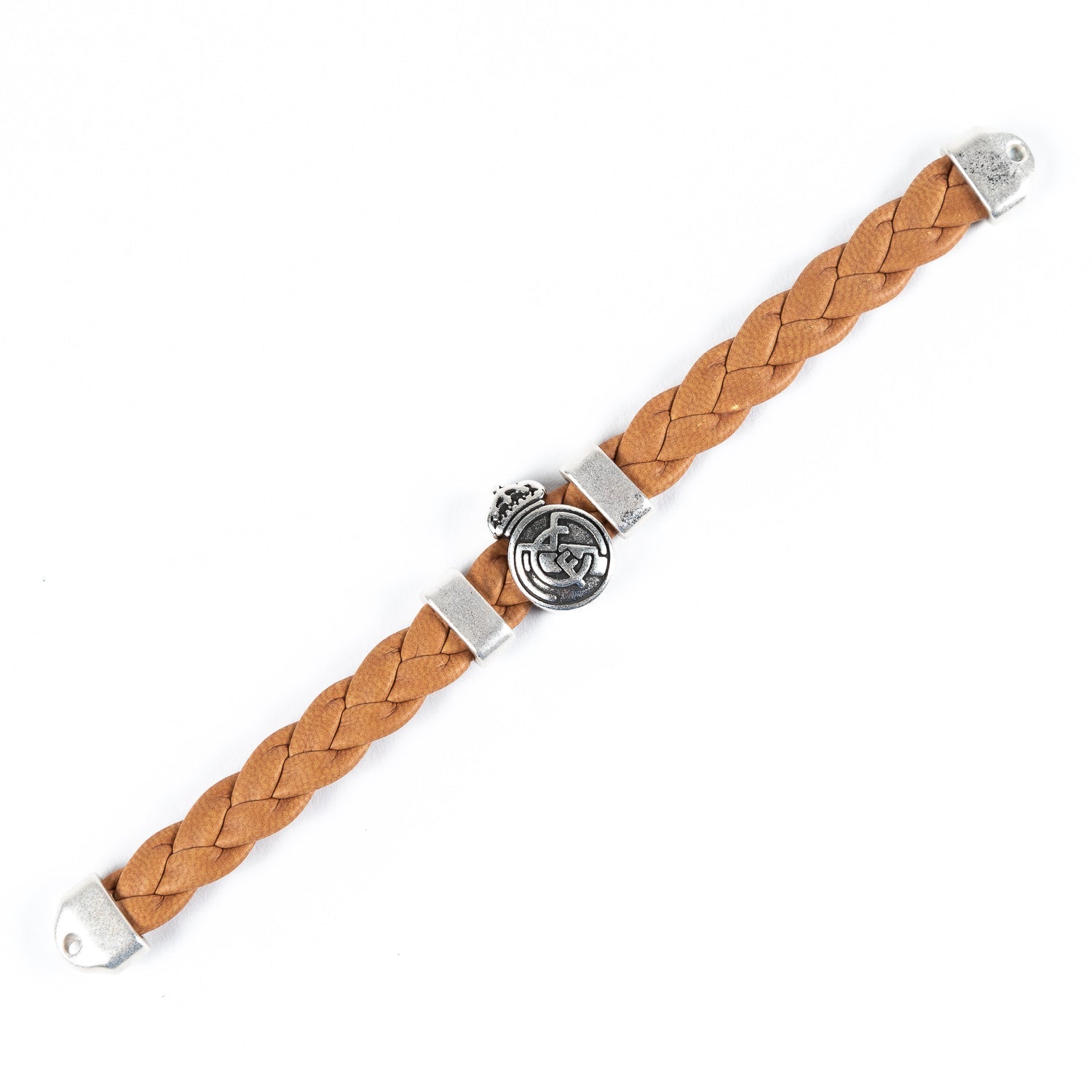 Pulsera Trenzada Marrón Real Madrid
