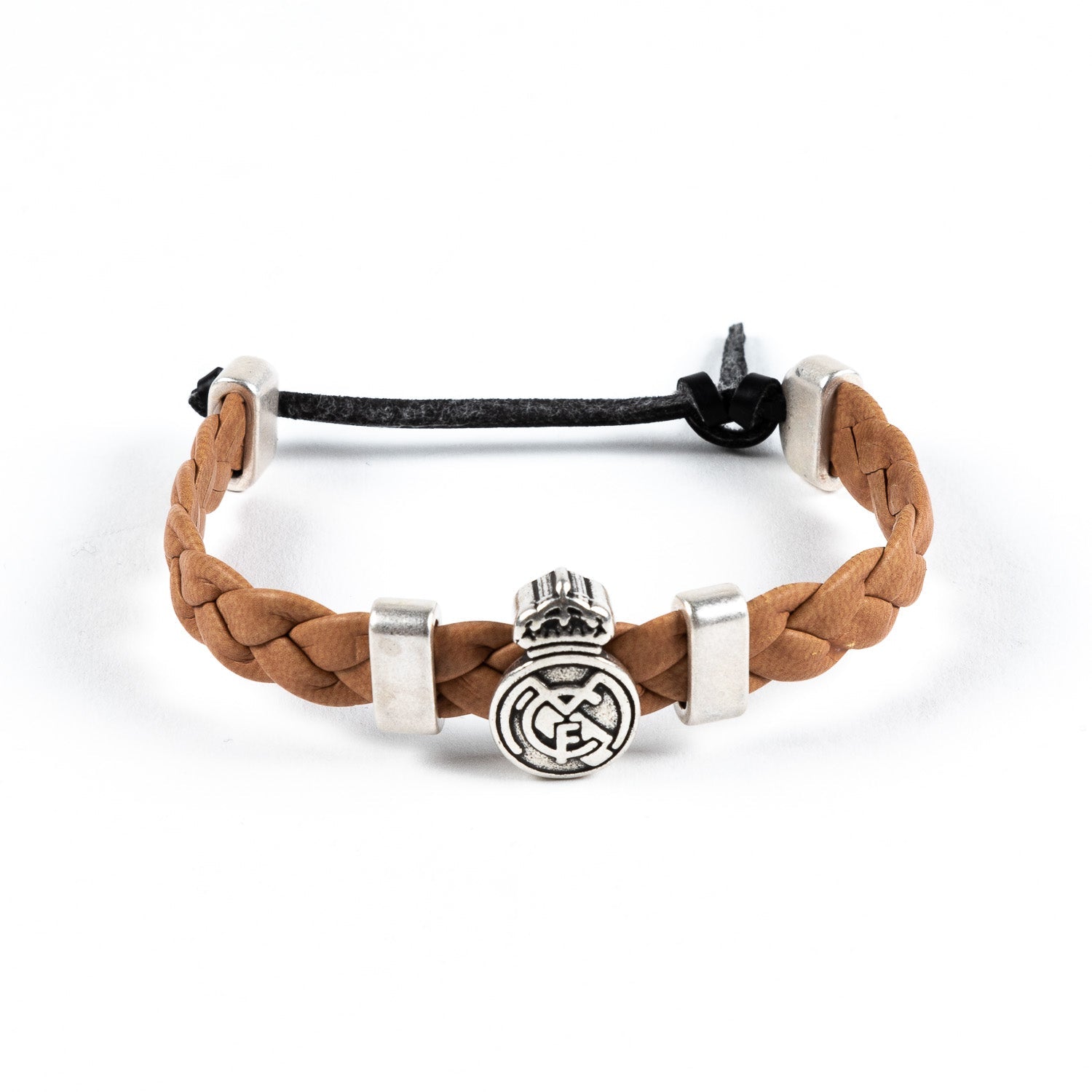 Pulsera Trenzada Marrón Real Madrid