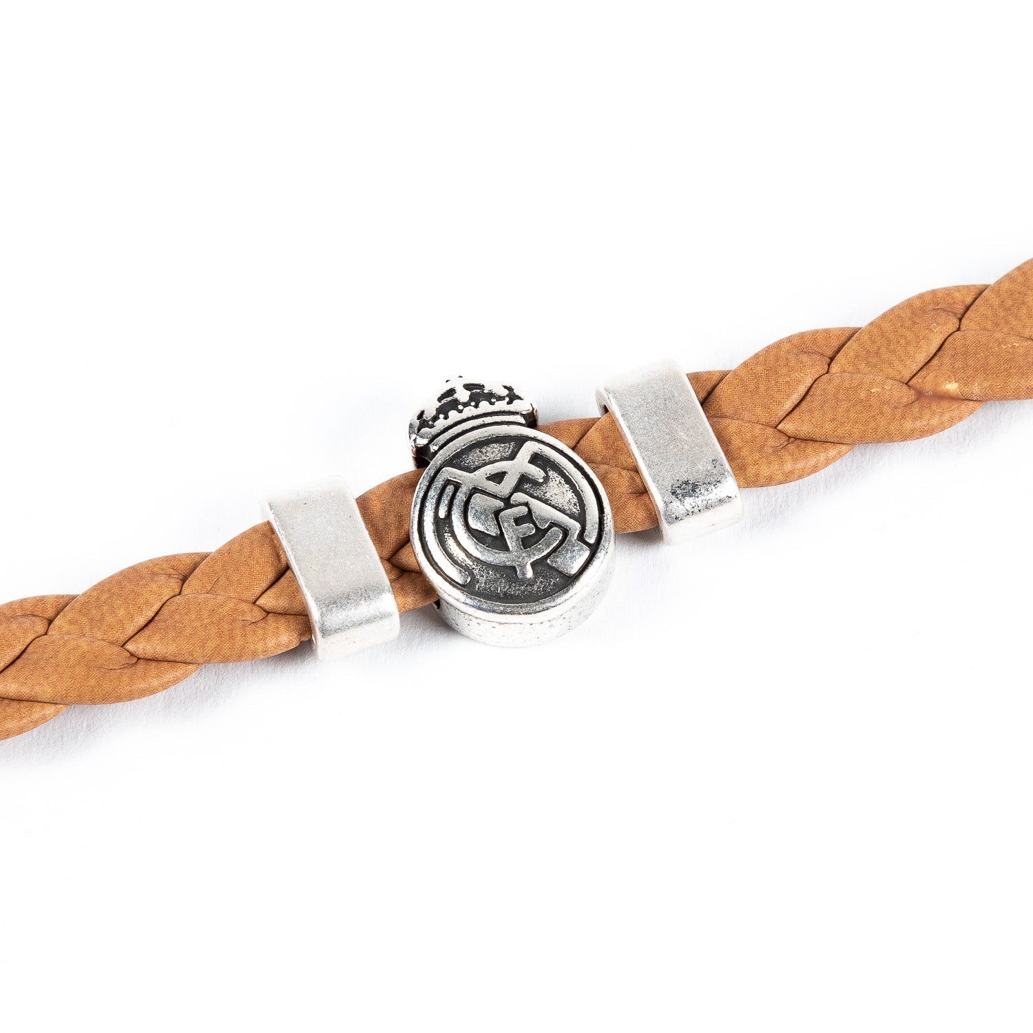 Pulsera Trenzada Marrón Real Madrid