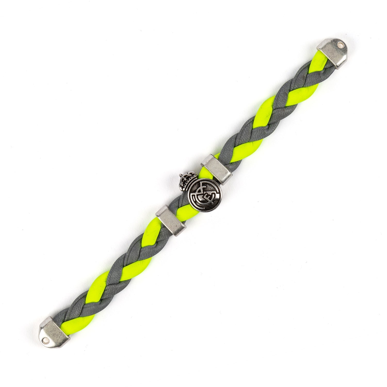 Pulsera Trenzada Verde/Gris Real Madrid