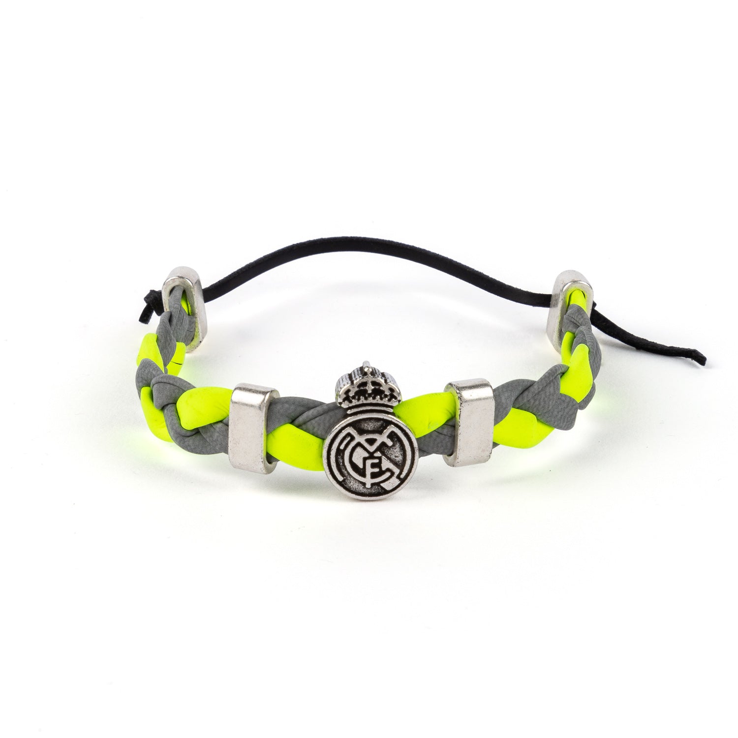 Pulsera Trenzada Verde/Gris Real Madrid