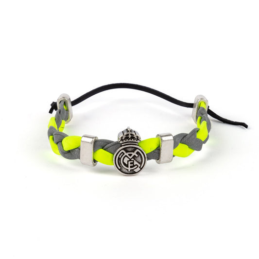 Pulsera Trenzada Verde/Gris Real Madrid