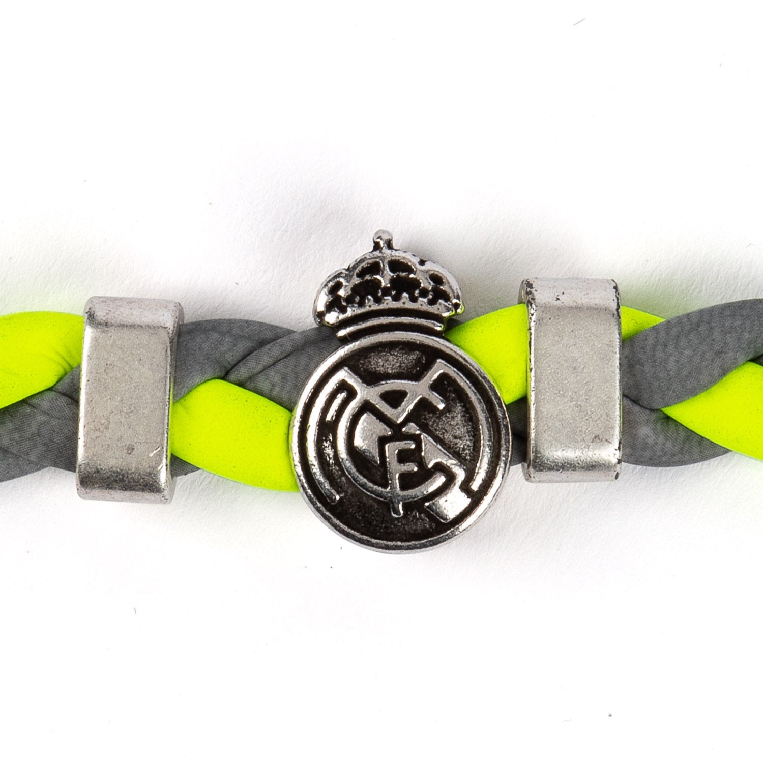 Pulsera Trenzada Verde/Gris Real Madrid