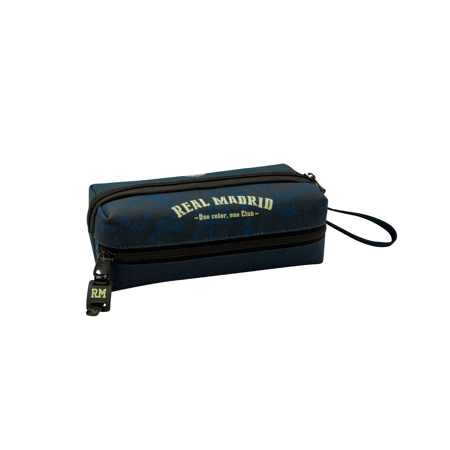 Estuche Triple Azul Marino/Dorado