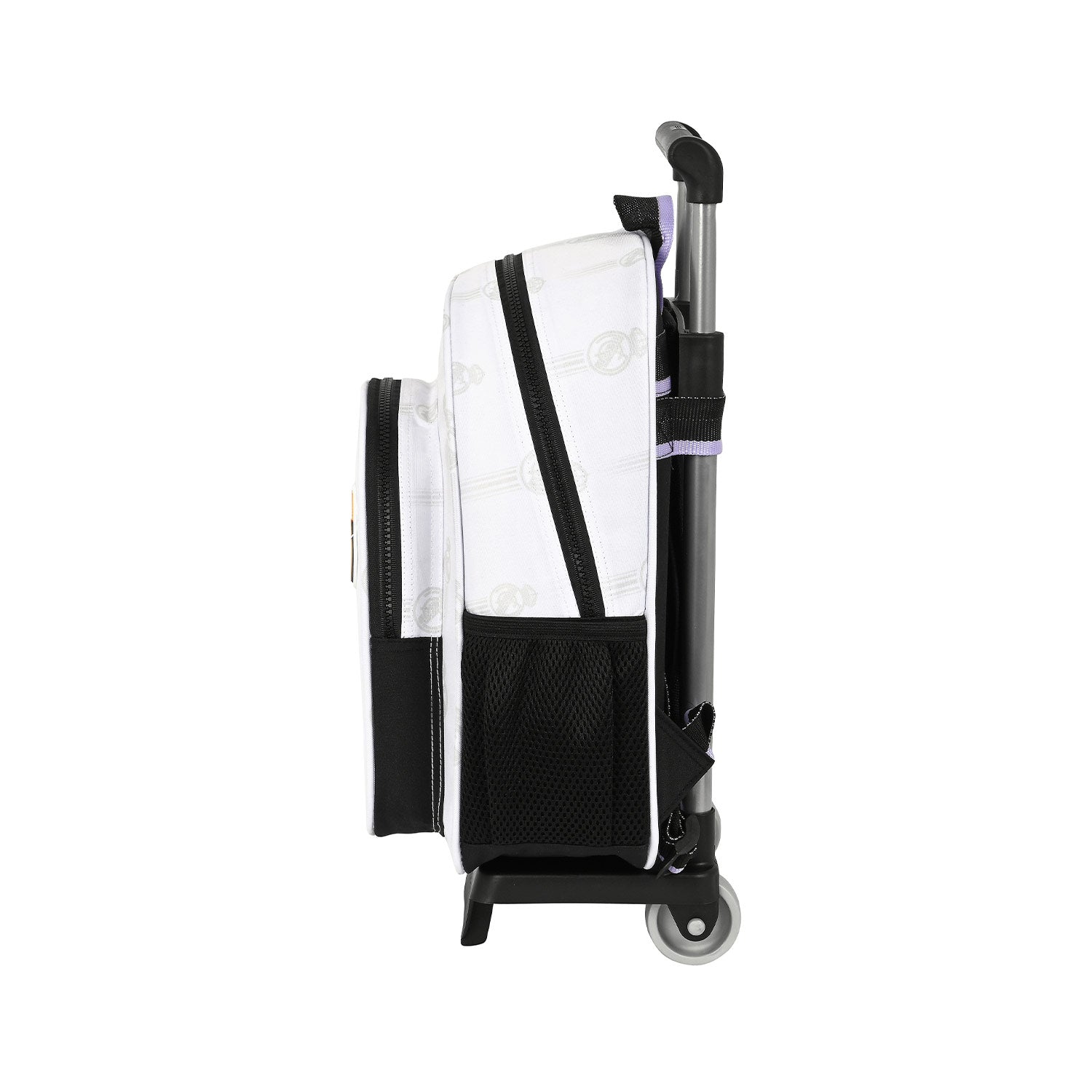 Mochila Carro Infantil Madridista Blanca Morada