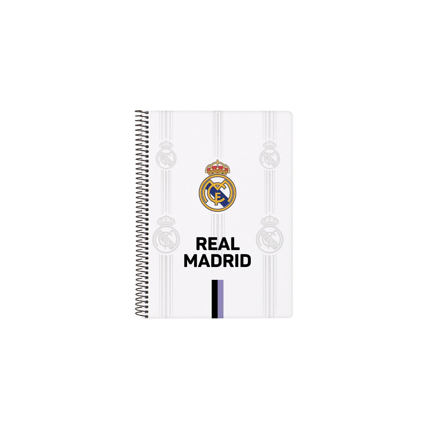 Cuaderno A5 Madridista Blanco Morado