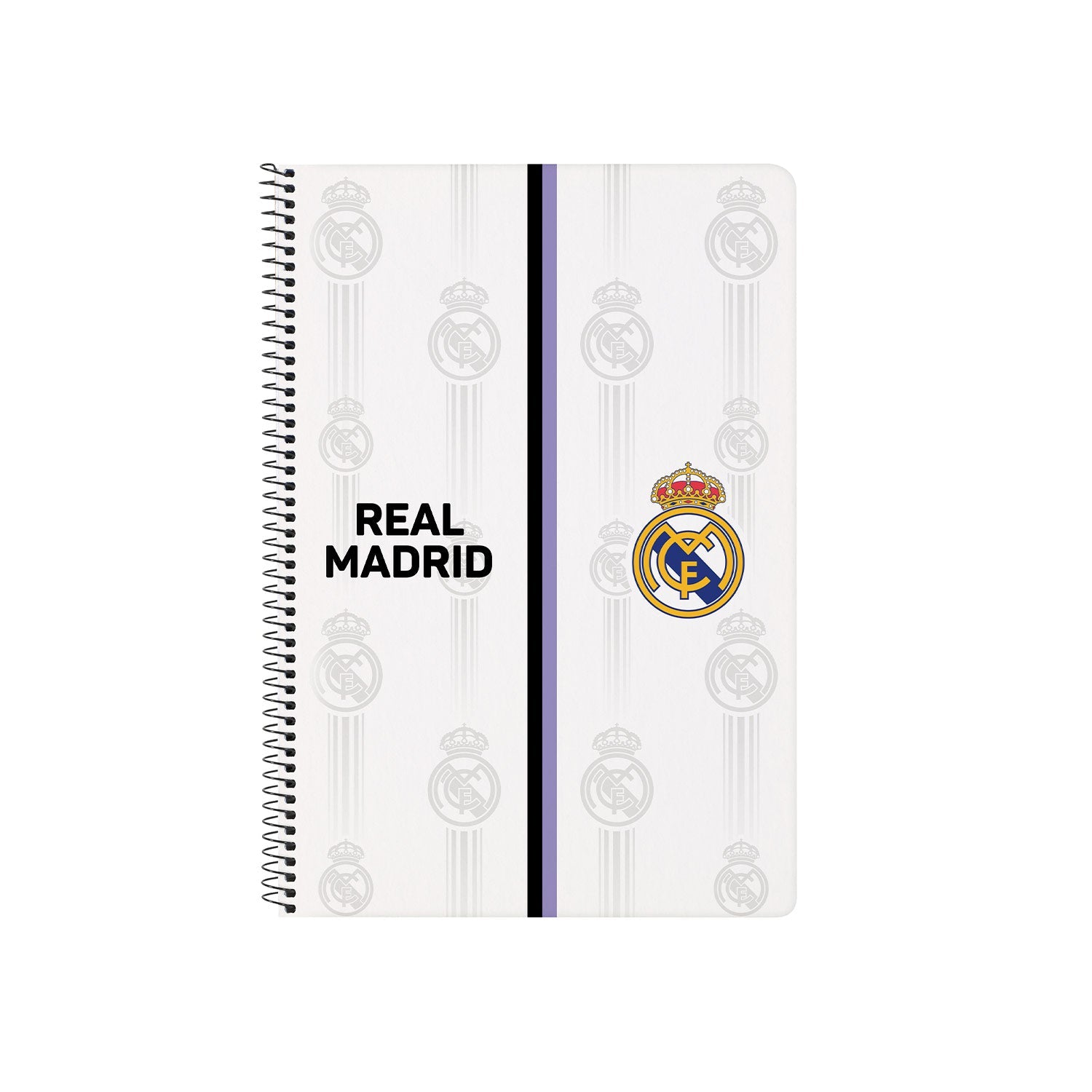 Cuaderno A4 Madridista Blanco Morado