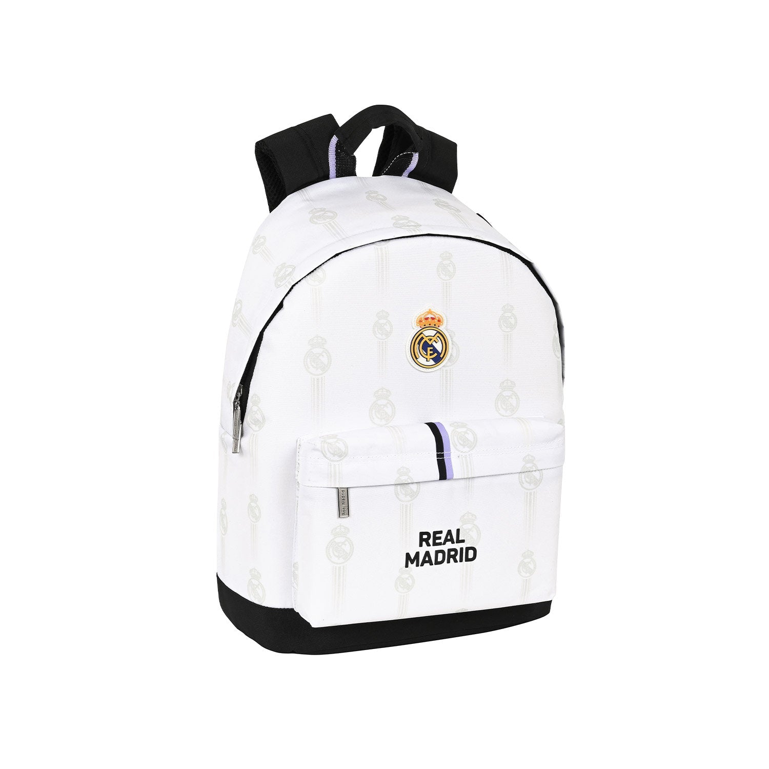 Mochila Portátil Madridista Blanca Morada