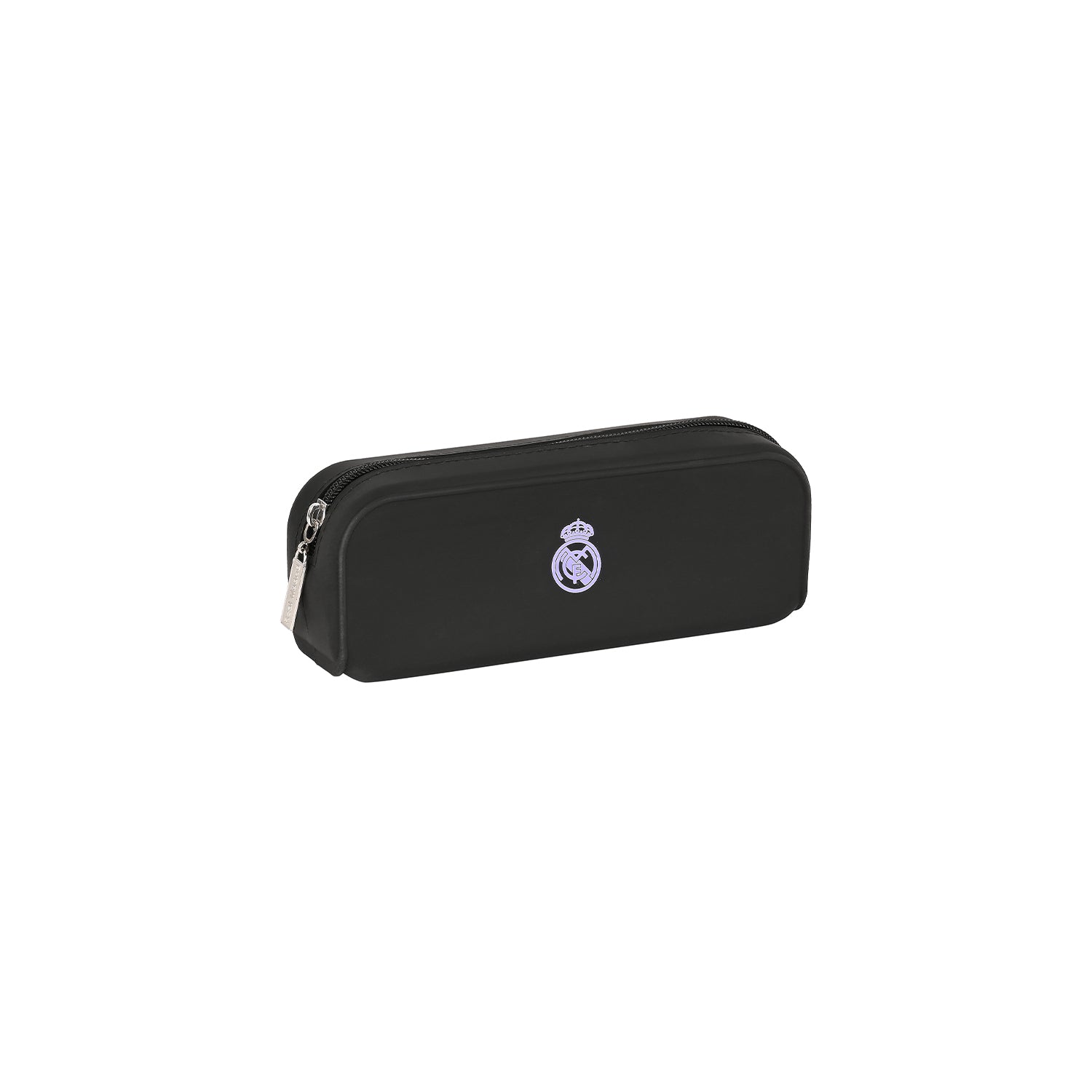 Estuche Cuadrado Madridista Silicona Negro Morado