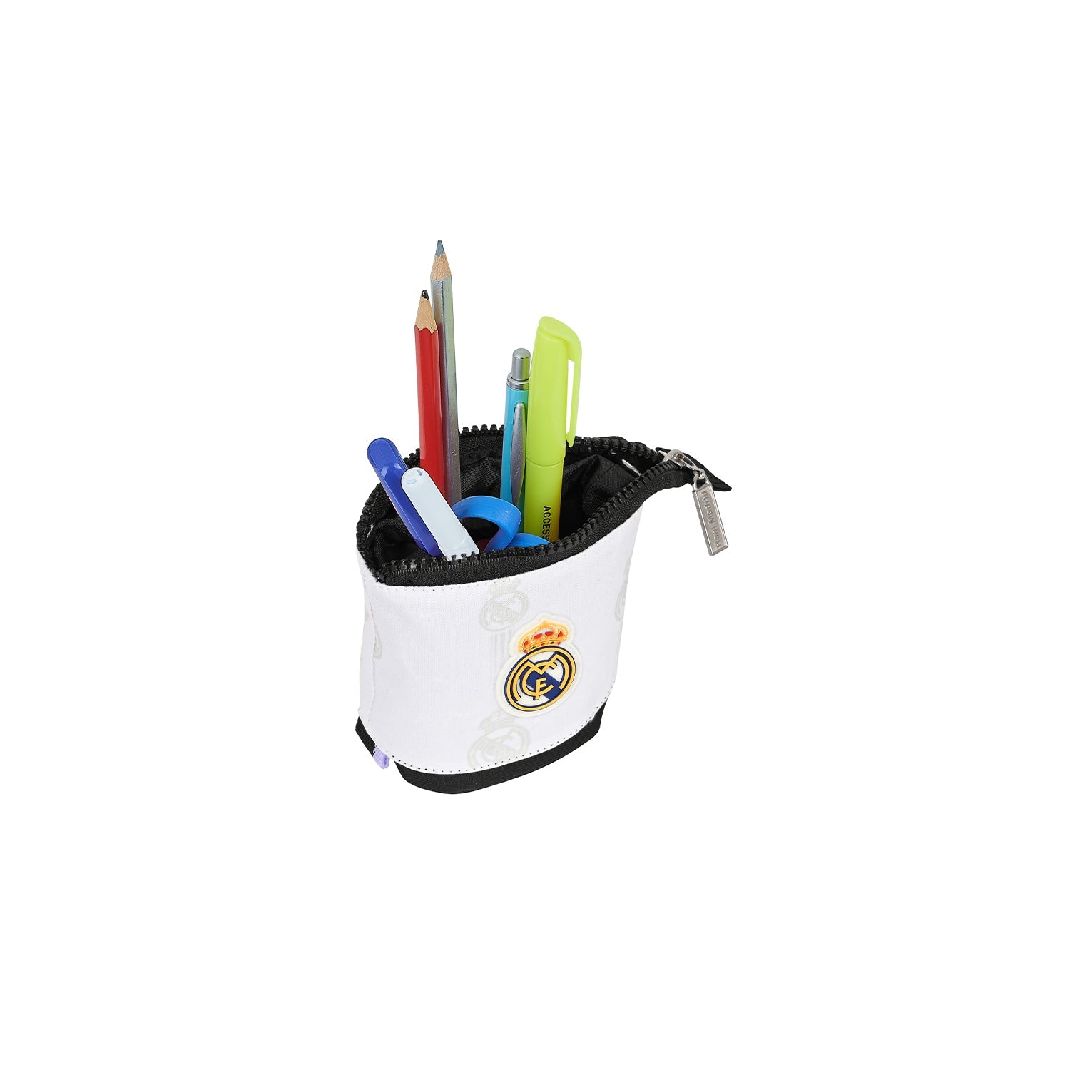 Estuche Cubo Madridista Blanco Morado