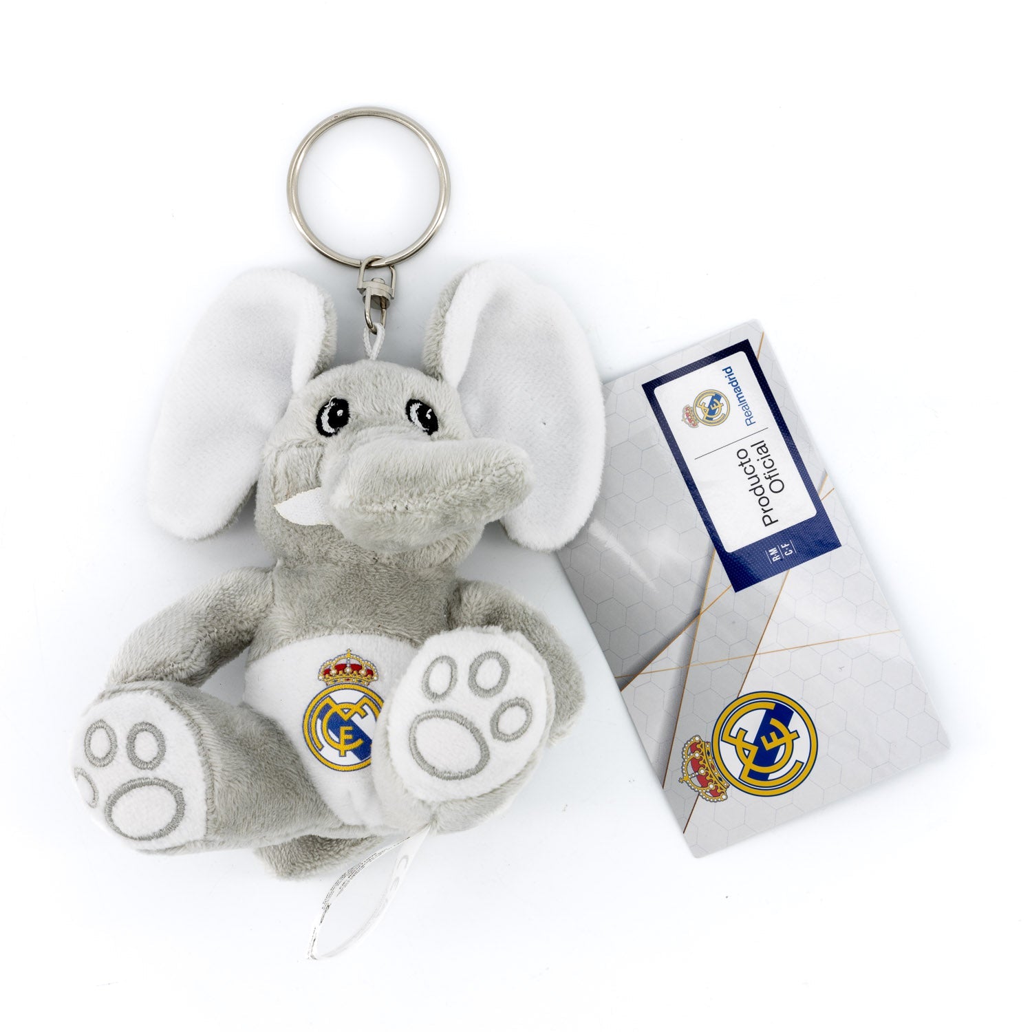 Llavero Elefante Peluche Real Madrid