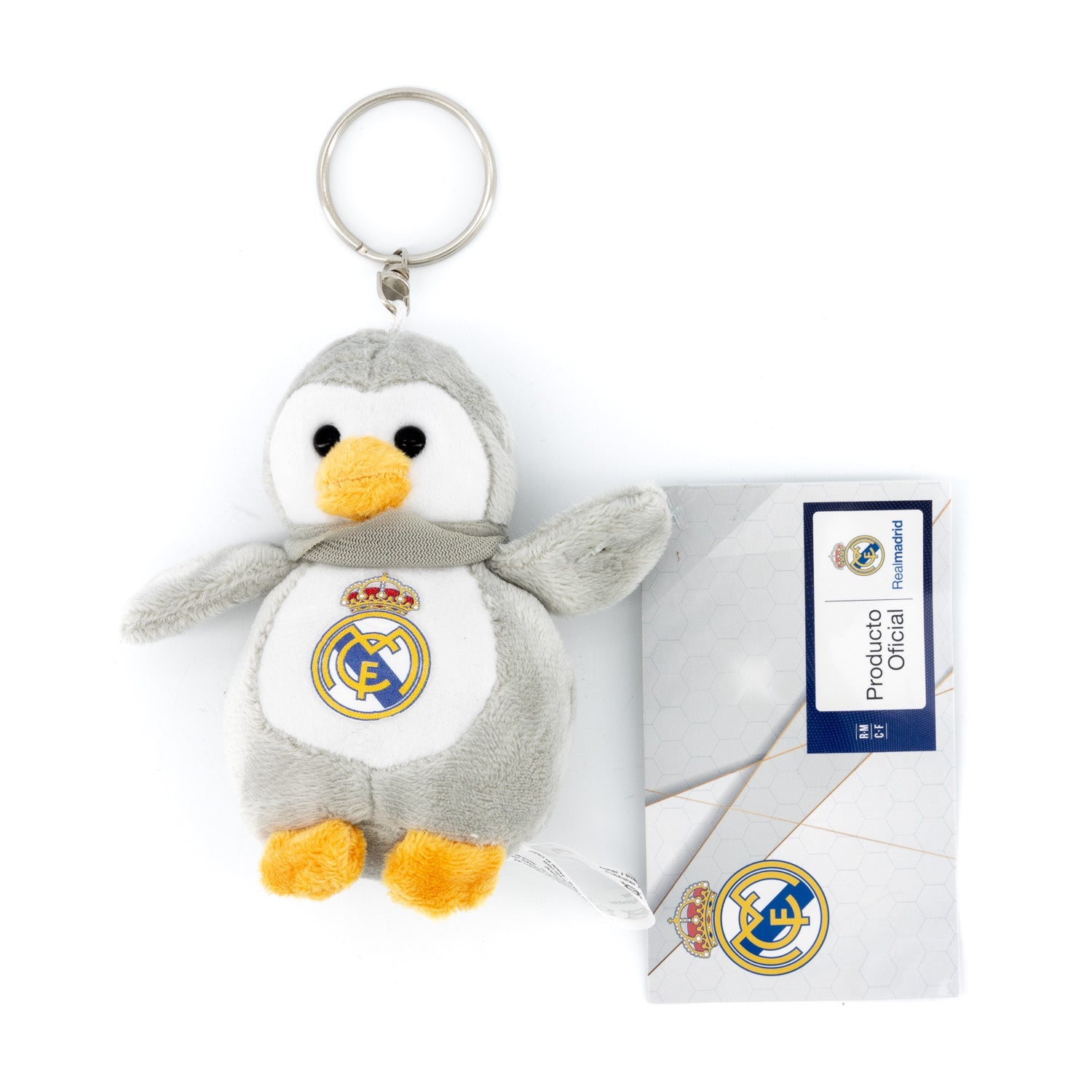 Llavero Pingüino Peluche Real Madrid