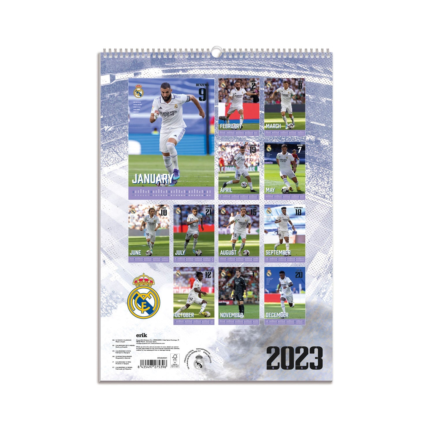 Real Madrid Calendario A3 2023
