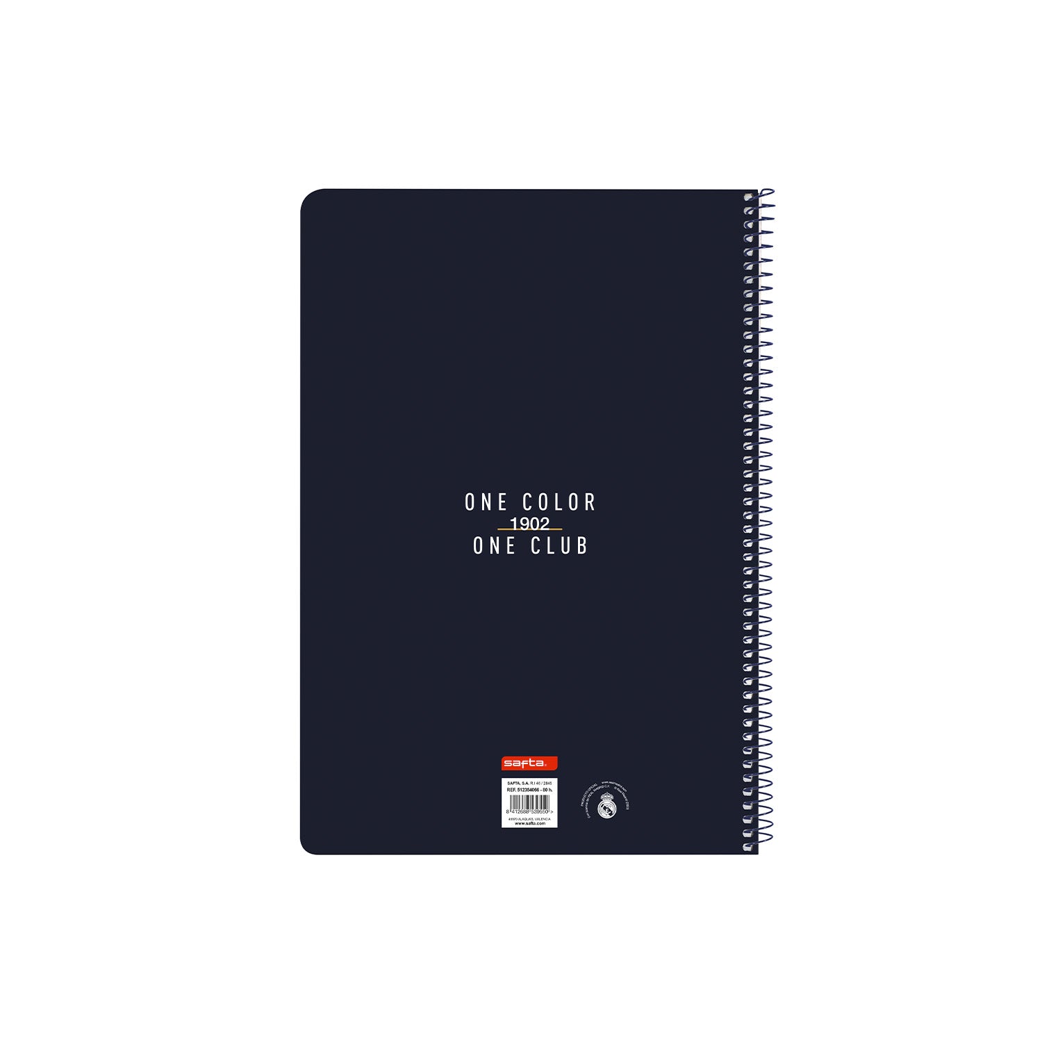 Cuaderno Folio Blanco/Dorado