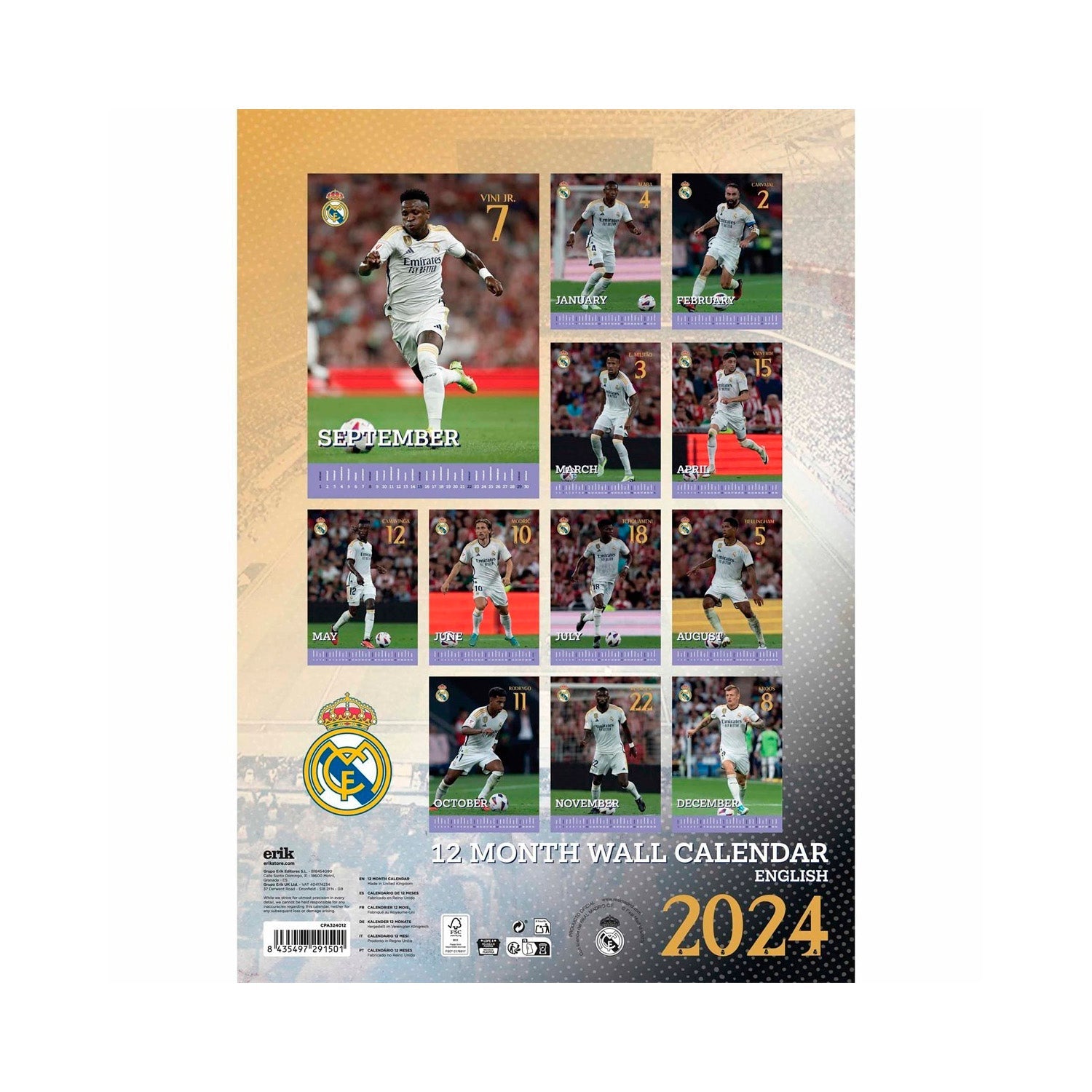 Calendario A3 2024