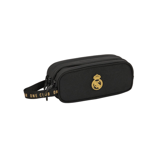 Estuche Triple Negro/Mostaza Real Madrid