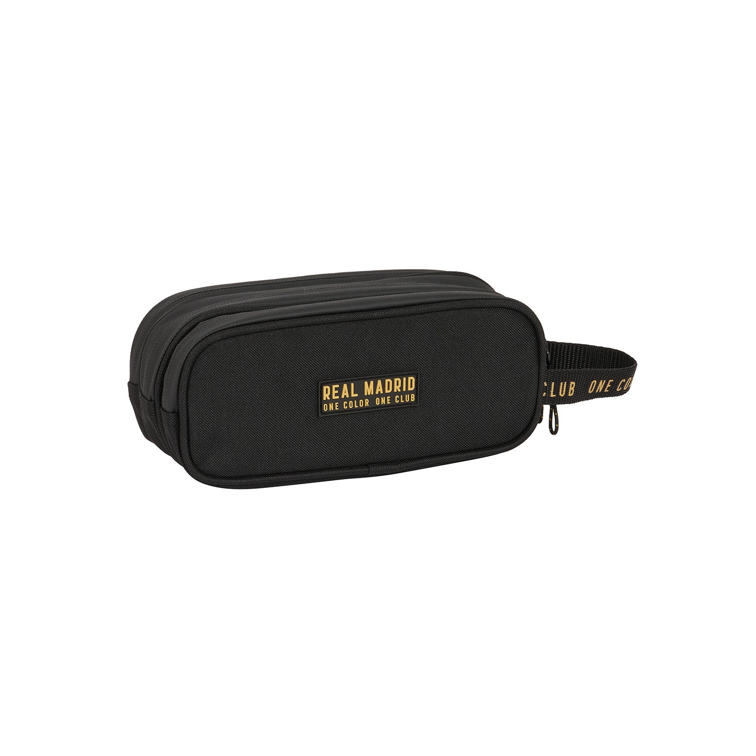 Estuche Triple Negro/Mostaza Real Madrid