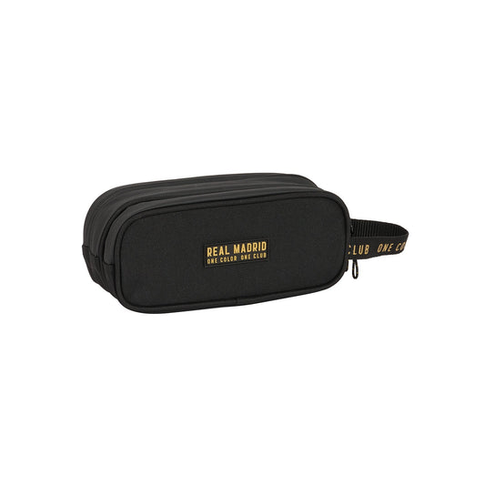 Estuche Triple Negro/Mostaza Real Madrid