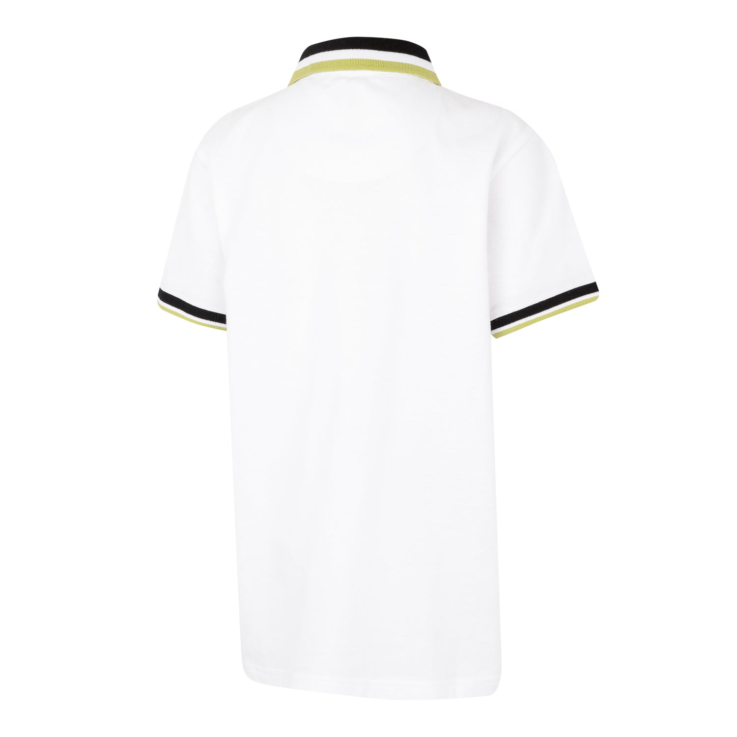 Polo Pique Niños Blanco/Lima Real Madrid