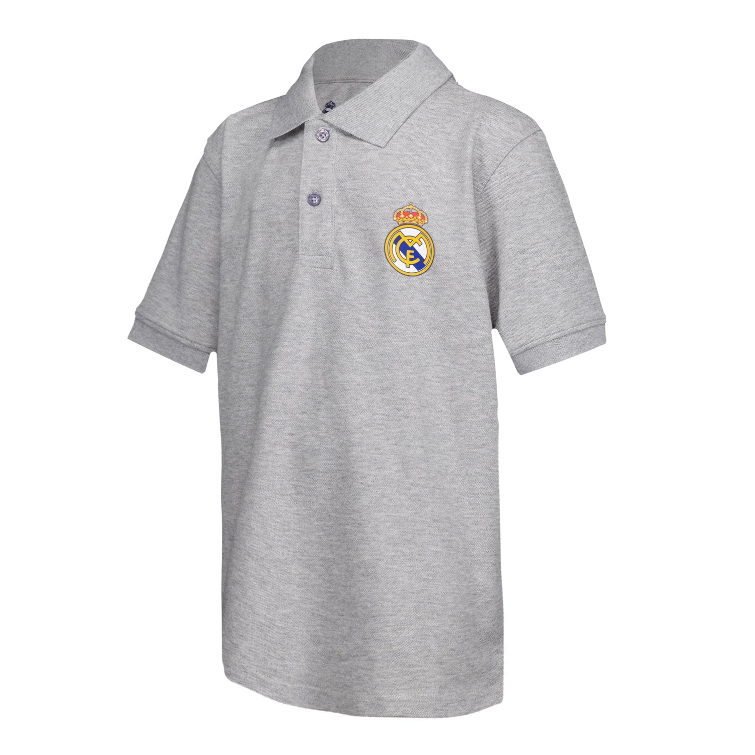 Polo Niños ECO Essentials Real Madrid Escudo Color Gris