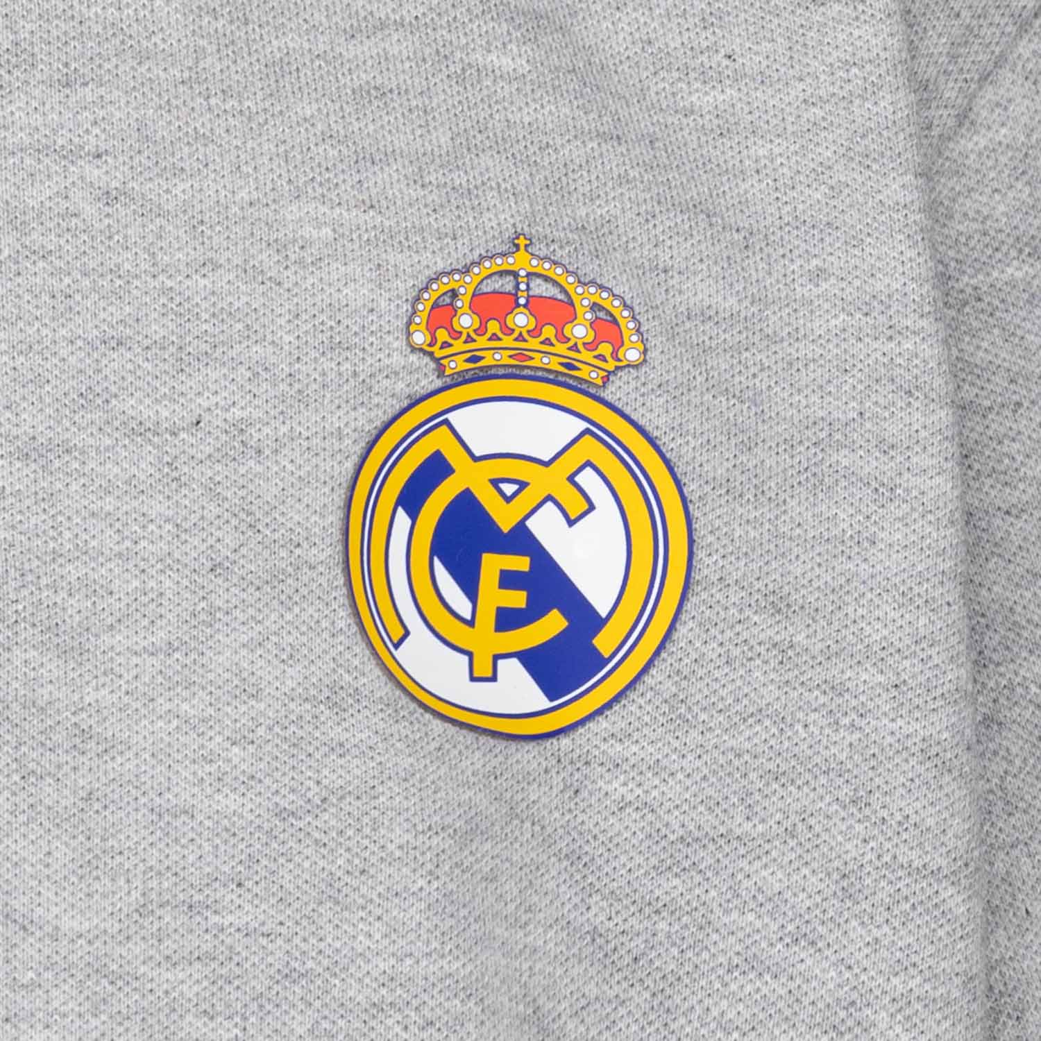 Polo Niños ECO Essentials Real Madrid Escudo Color Gris