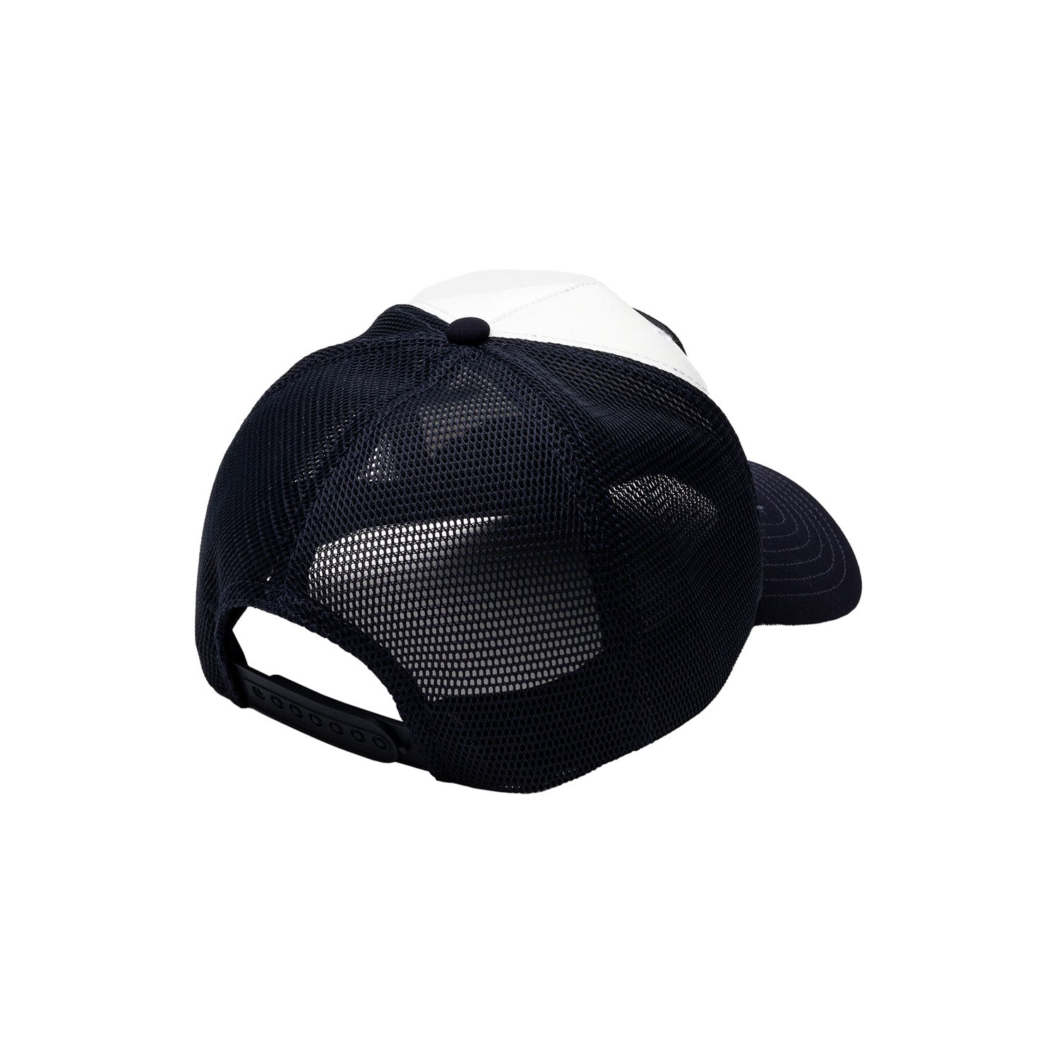 Gorra Rejilla Niños Escudo Cuadrado Blanco/Negro